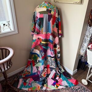 Vintage Colourful‎ Patchwork Crazy Quilt
